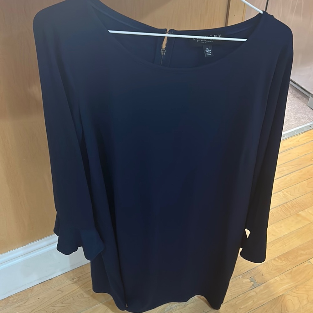 Navy swing dress